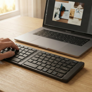 كيبورد قابل للطى+ ماوس هدية مجانية